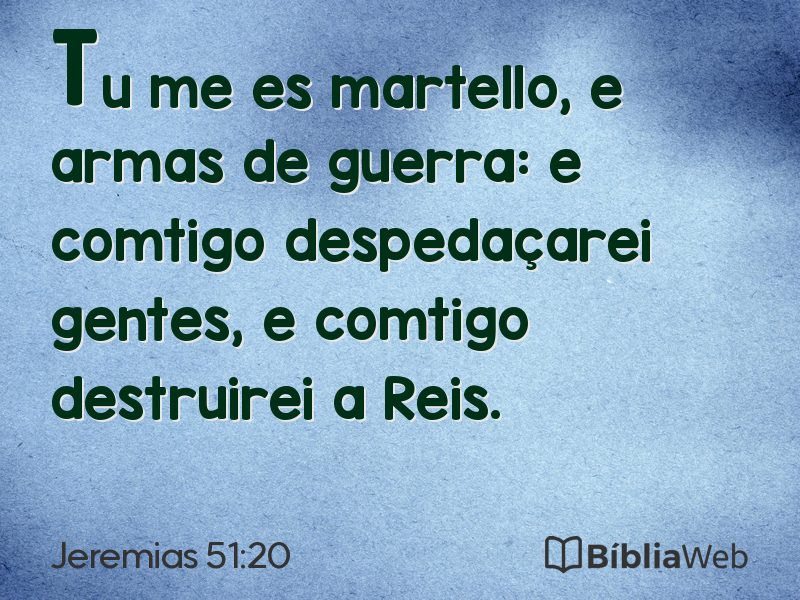 Jeremias 51:20 em imagem para compartilhar
