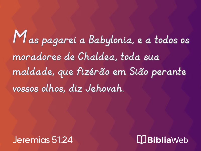 Jeremias 51:24 em imagem para compartilhar
