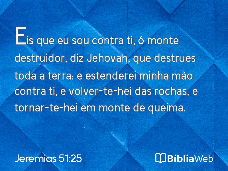 Jeremias 51:25 em imagem para compartilhar