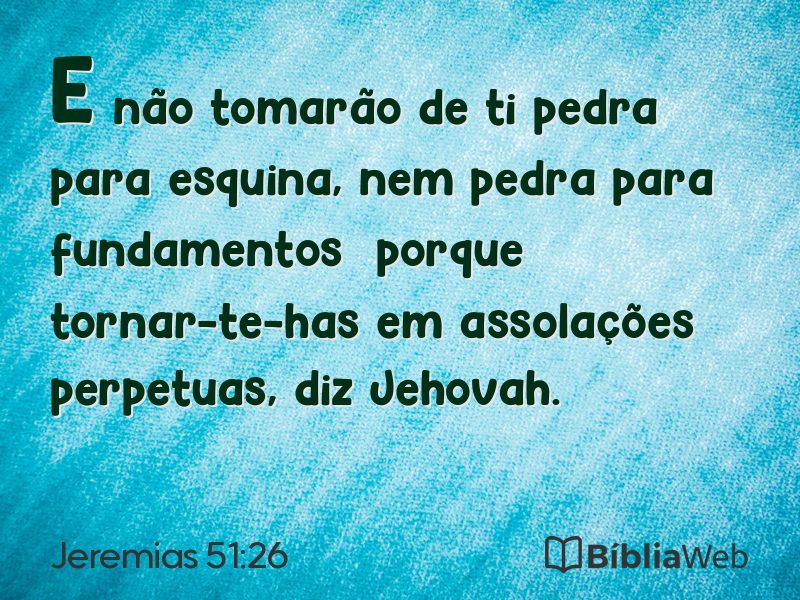 Jeremias 51:26 em imagem para compartilhar