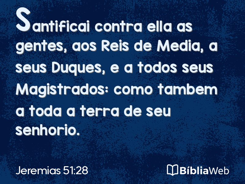 Jeremias 51:28 em imagem para compartilhar