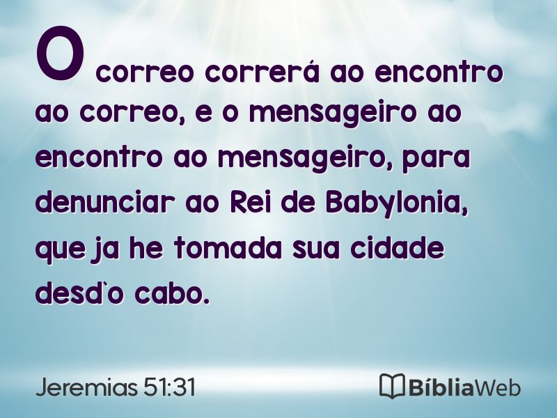 Jeremias 51:31 em imagem para compartilhar