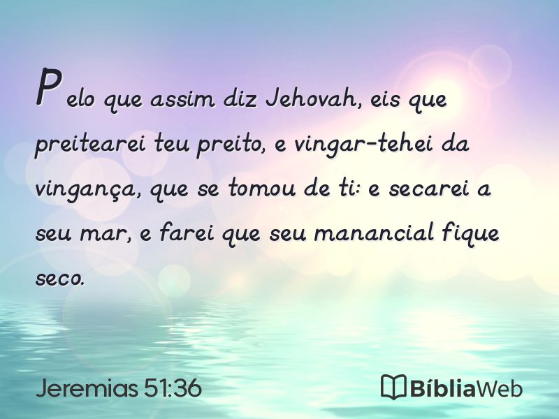 Jeremias 51:36 em imagem para compartilhar