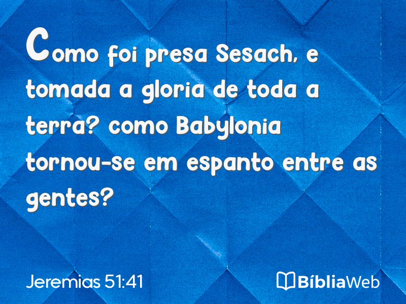 Jeremias 51:41 em imagem para compartilhar