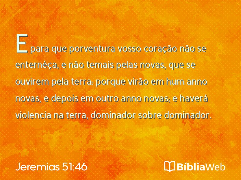 Jeremias 51:46 em imagem para compartilhar