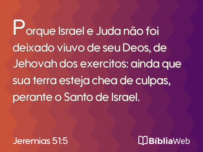 Jeremias 51:5 em imagem para compartilhar