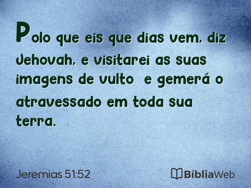 Jeremias 51:52 em imagem para compartilhar