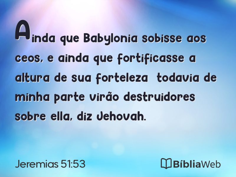 Jeremias 51:53 em imagem para compartilhar