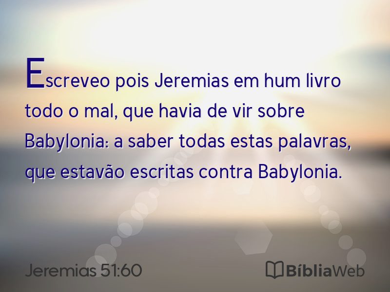 Jeremias 51:60 em imagem para compartilhar
