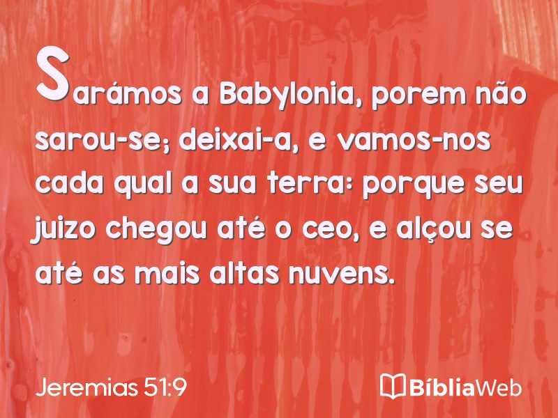 Jeremias 51:9 em imagem para compartilhar