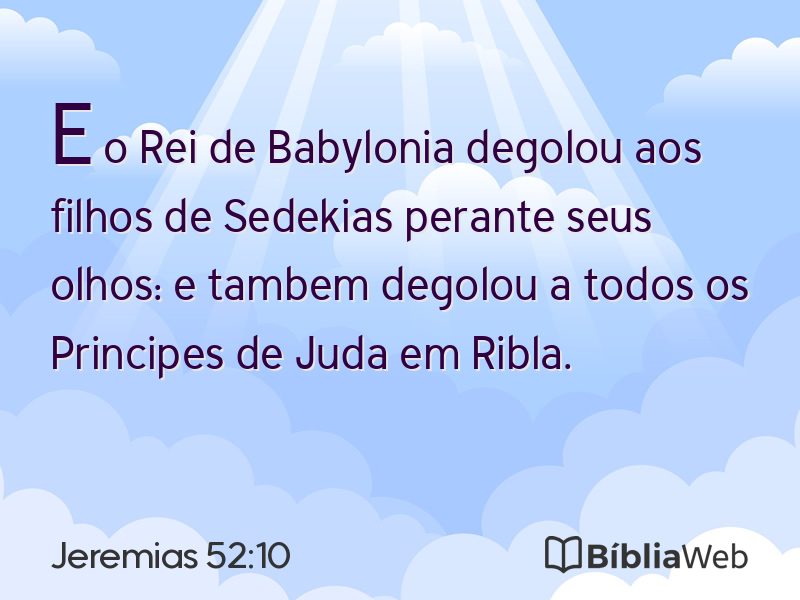 Jeremias 52:10 em imagem para compartilhar