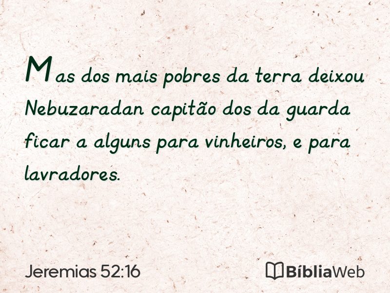 Jeremias 52:16 em imagem para compartilhar