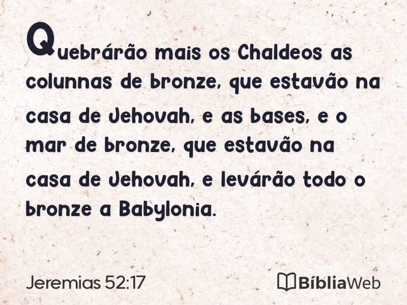 Jeremias 52:17 em imagem para compartilhar