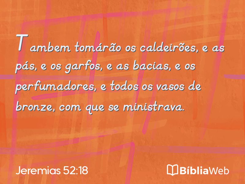 Jeremias 52:18 em imagem para compartilhar