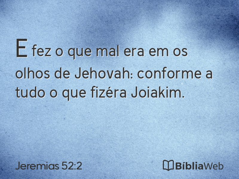 Jeremias 52:2 em imagem para compartilhar