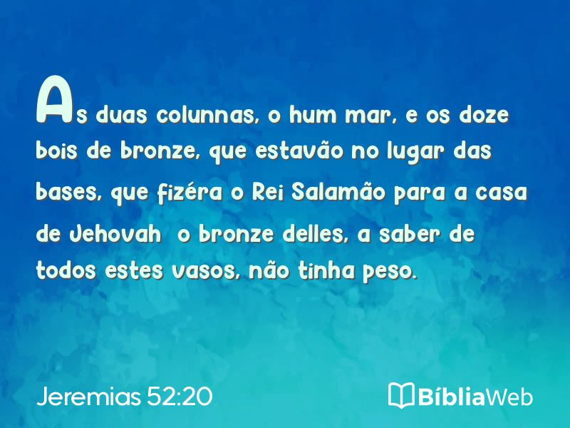 Jeremias 52:20 em imagem para compartilhar