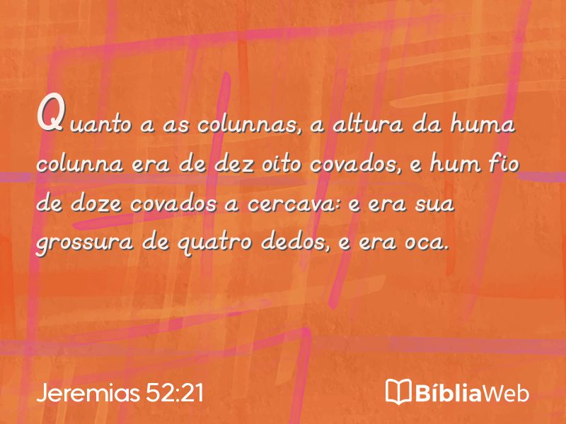 Jeremias 52:21 em imagem para compartilhar
