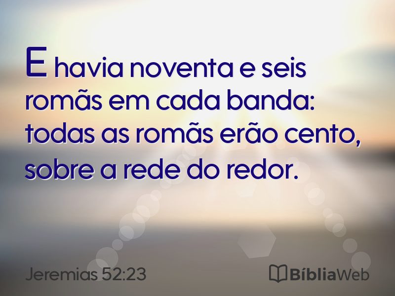 Jeremias 52:23 em imagem para compartilhar