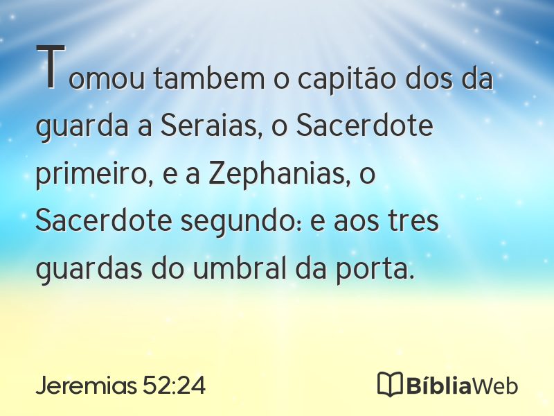Jeremias 52:24 em imagem para compartilhar