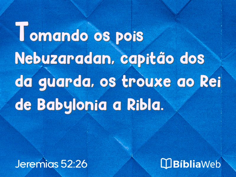 Jeremias 52:26 em imagem para compartilhar