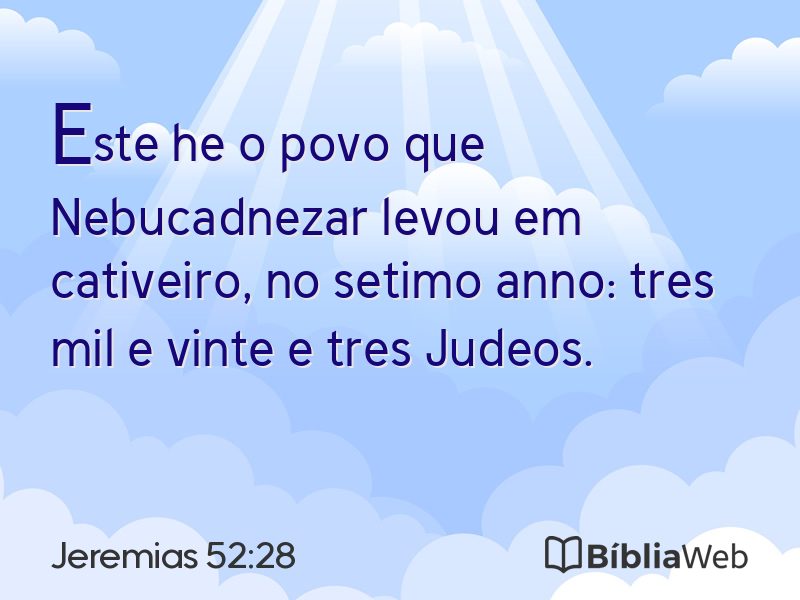 Jeremias 52:28 em imagem para compartilhar