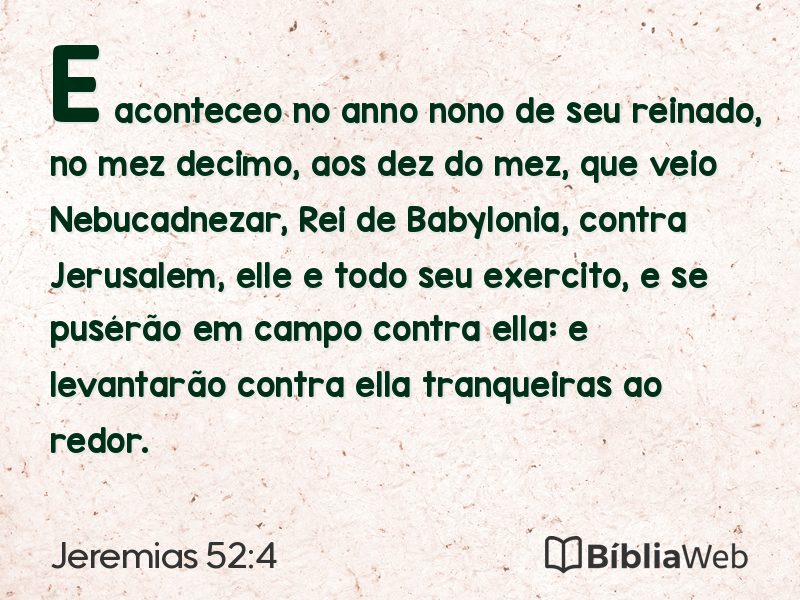 Jeremias 52:4 em imagem para compartilhar