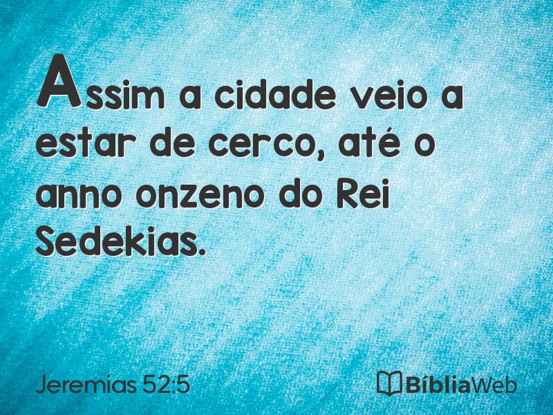 Jeremias 52:5 em imagem para compartilhar