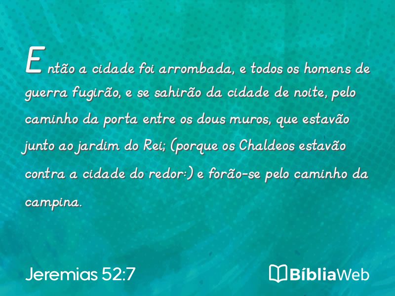 Jeremias 52:7 em imagem para compartilhar