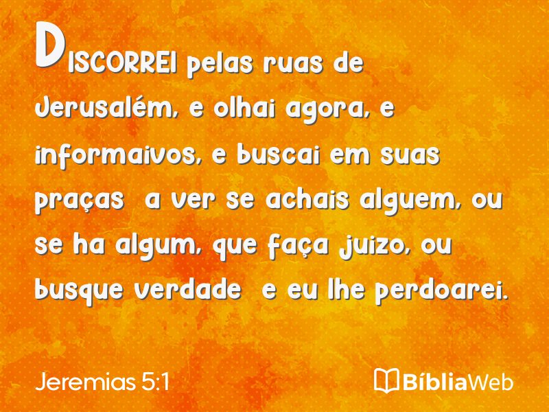Jeremias 5:1 em imagem para compartilhar