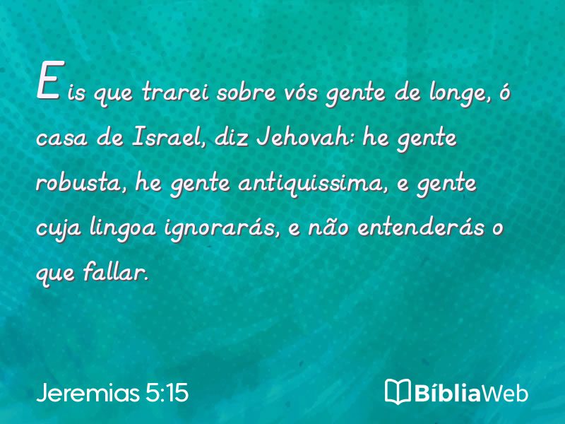 Jeremias 5:15 em imagem para compartilhar