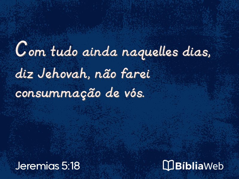 Jeremias 5:18 em imagem para compartilhar