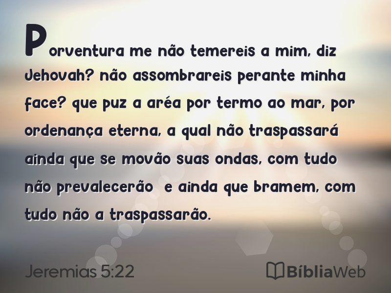Jeremias 5:22 em imagem para compartilhar