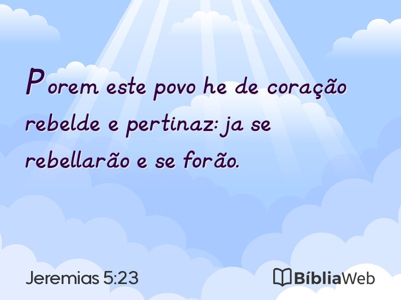 Jeremias 5:23 em imagem para compartilhar