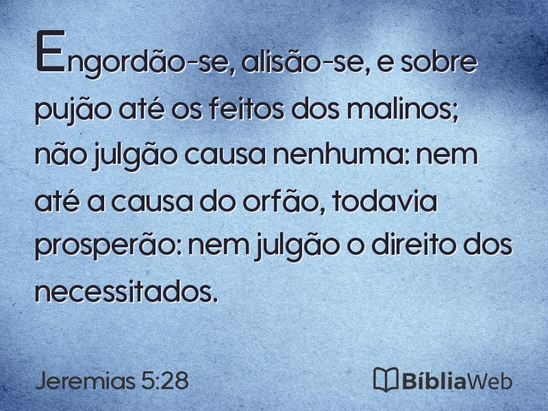 Jeremias 5:28 em imagem para compartilhar