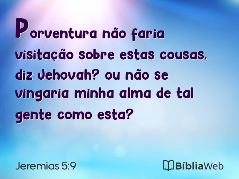 Jeremias 5:9 em imagem para compartilhar