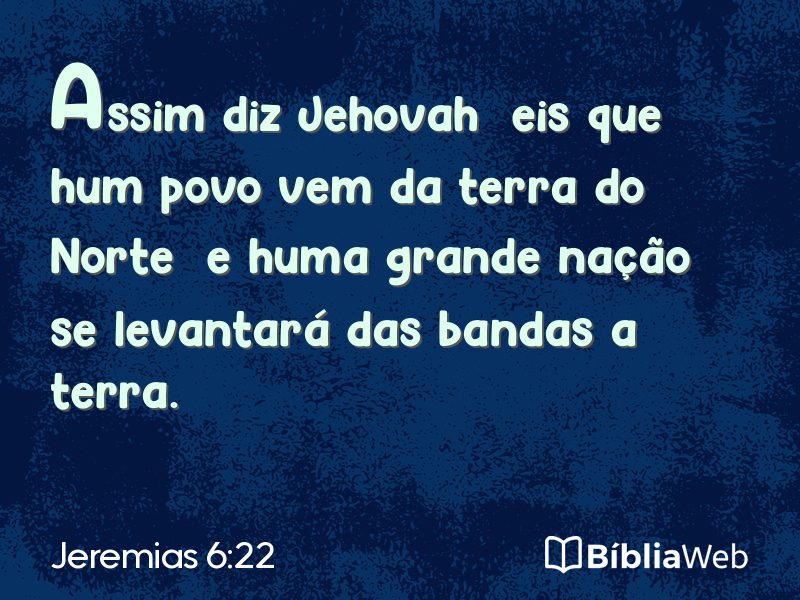 Jeremias 6:22 em imagem para compartilhar