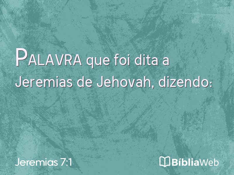 Jeremias 7:1 em imagem para compartilhar