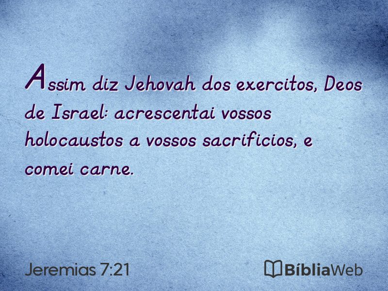 Jeremias 7:21 em imagem para compartilhar