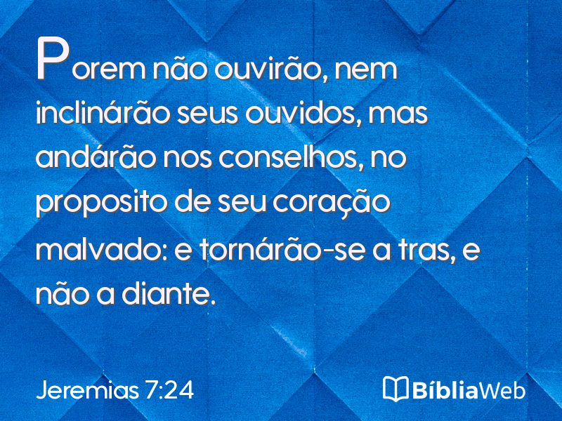 Jeremias 7:24 em imagem para compartilhar