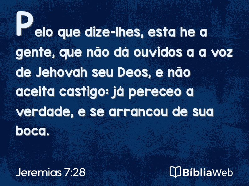 Jeremias 7:28 em imagem para compartilhar