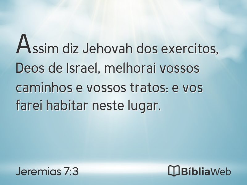 Jeremias 7:3 em imagem para compartilhar