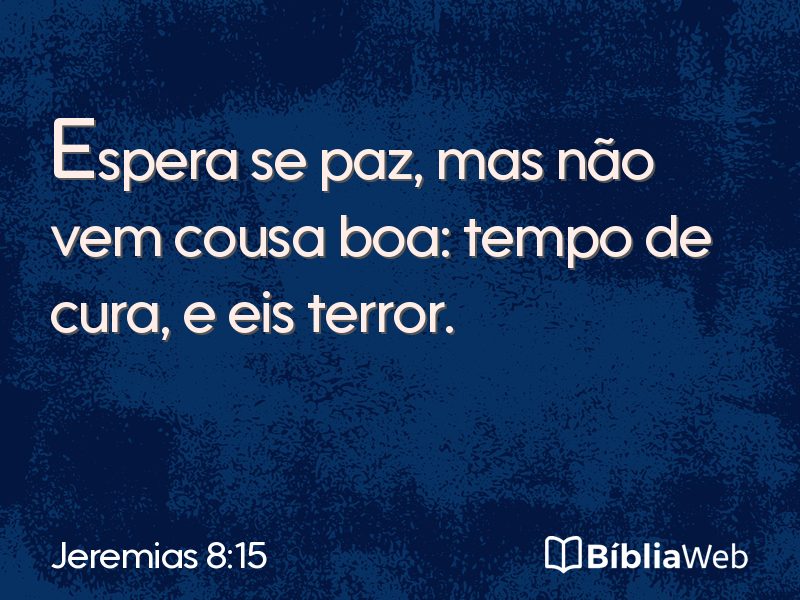 Jeremias 8:15 em imagem para compartilhar