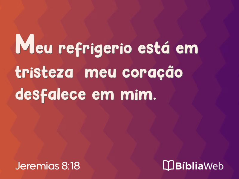 Jeremias 8:18 em imagem para compartilhar