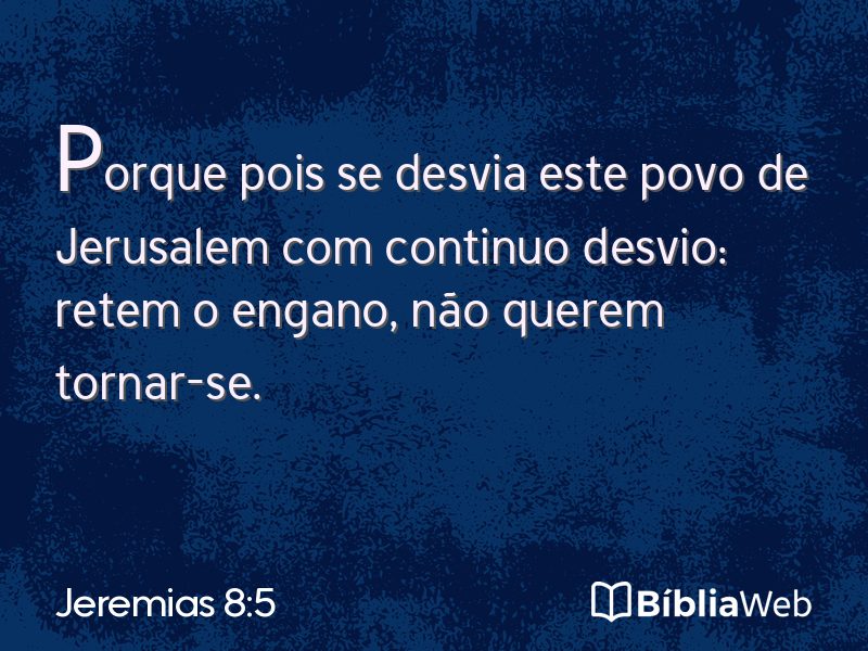 Jeremias 8:5 em imagem para compartilhar