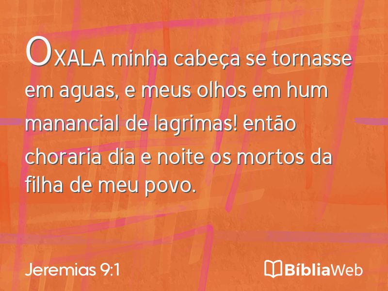 Jeremias 9:1 em imagem para compartilhar