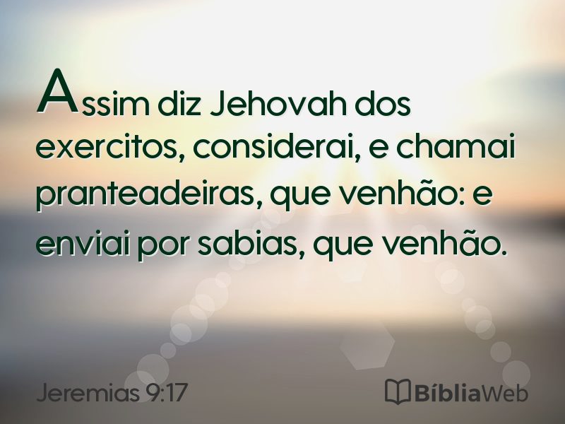 Jeremias 9:17 em imagem para compartilhar