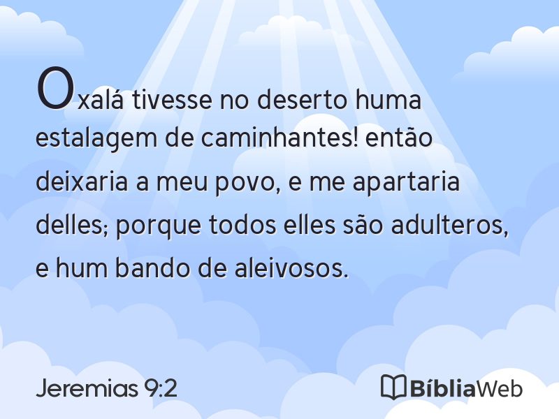 Jeremias 9:2 em imagem para compartilhar