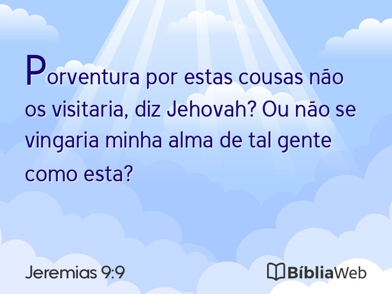 Jeremias 9:9 em imagem para compartilhar