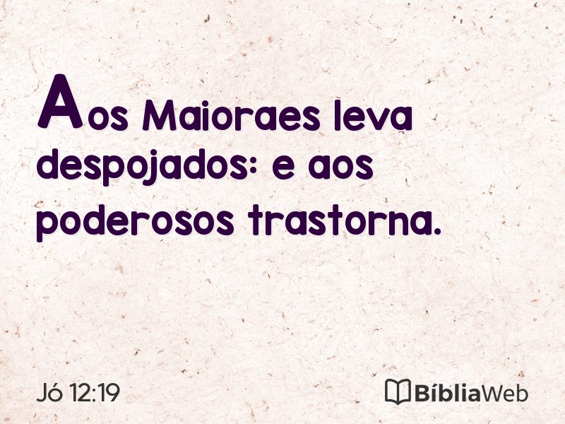 Jó 12:19 em imagem para compartilhar