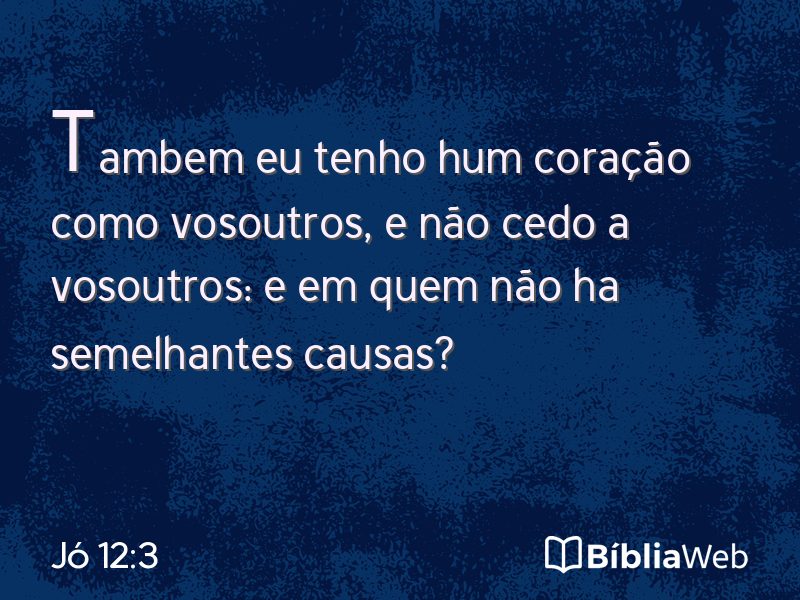 Jó 12:3 em imagem para compartilhar